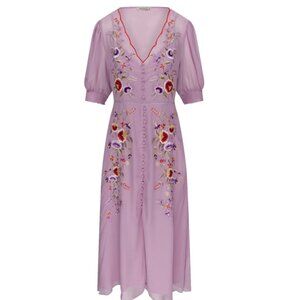Hope and Ivy Embroidered Minidress, NWT (UK size 12/US size 8)